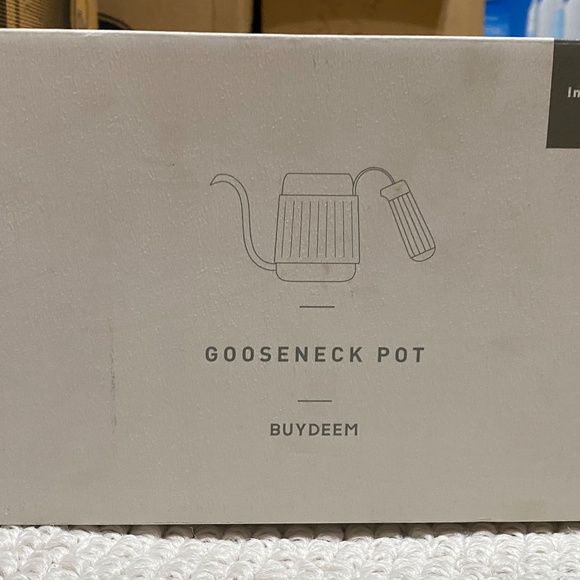 BUYDEEM CD2006B Portable Pour Over Gooseneck Coffee Kettle and Maker, Stainless - Picture 8 of 9